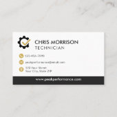 Professional Mechanic and Repair Services Visitekaartje (Achterkant)