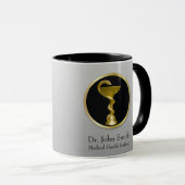 Professional Medical Hygieia Bowl Gold Mok (Voorkant rechts)