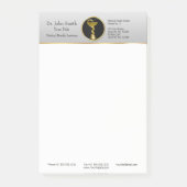 Professional Medical Hygieia Bowl Gold Post-it® Notes (Voorkant)