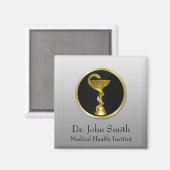 Professional Medical Hygieia Gold Bowl Magneet (Voorkant / Achterkant)