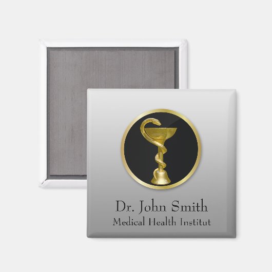 Professional Medical Hygieia Gold Bowl Magneet (Voorkant / Achterkant)