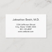 Professional Medical Kantoor Uw Benoemingskaart Afsprakenkaartje (Achterkant)