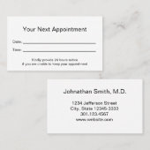 Professional Medical Kantoor Uw Benoemingskaart Afsprakenkaartje (Voorkant / Achterkant)