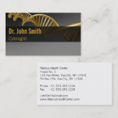 Professional Medical Luxury Gold DNA Strand Visitekaartje (Voorkant / Achterkant)