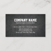 Professional Metal Construction Carpentry Handyman Visitekaartje (Achterkant)