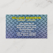 Professional Metal Fabrication & Welding Visitekaartje (Achterkant)