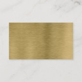 Professional Metal Gold Modern Visitekaartje (Achterkant)