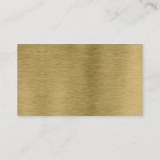 Professional Metal Gold Modern Visitekaartje (Achterkant)