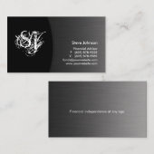 Professional Metal Visitekaartje Financial Planner (Voorkant / Achterkant)