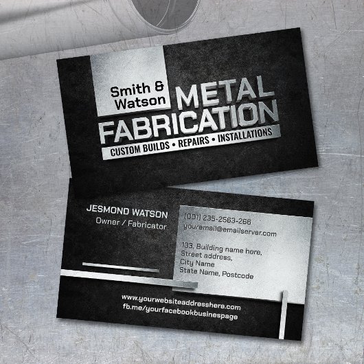 Professional Metal Works  - Metal Fabrication Visitekaartje