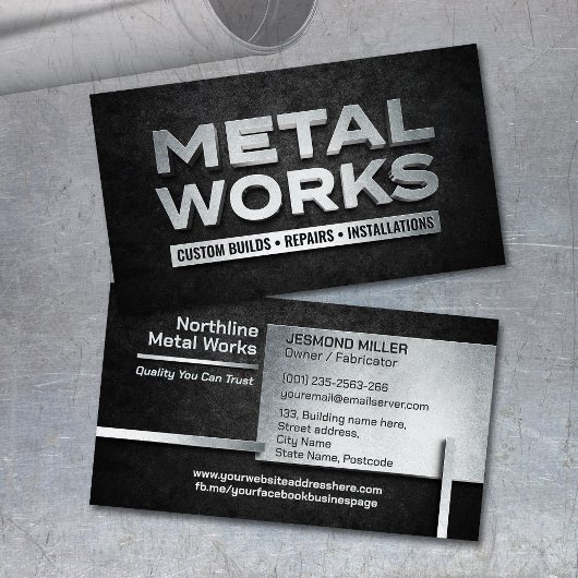 Professional Metal Works  - Metal Fabrication Visitekaartje