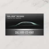 Professional Metallic Limo & Taxi Service Visitekaartje (Voorkant)