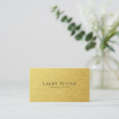 Professional metallic look visitekaartje (Staand voorkant)