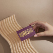 Professional Microblading Tech Burgundy & Gold  Visitekaartje