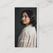 Professional Minimal Elegant Modern Photo QR Code Visitekaartje (Voorkant)