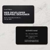 Professional Minimale Unieke Pixelated Web Designe Visitekaartje (Voorkant / Achterkant)