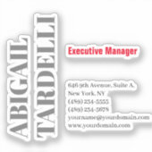 Professional minimalist bold modern custom plain sticker (Voorkant)