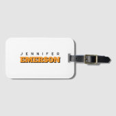 Professional minimalist modern plain  bagagelabel (Voorkant (horizontaal))