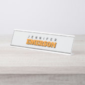 Professional minimalist modern plain bureau naambordje (Voorkant)