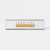 Professional minimalist modern plain  bureau naambordje (Voorkant)