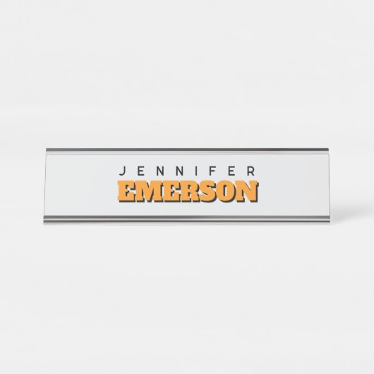 Professional minimalist modern plain bureau naambordje (Voorkant)