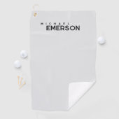 Professional minimalist modern plain golfhanddoek (Insitu)