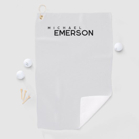 Professional minimalist modern plain  golfhanddoek (Insitu)