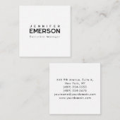 Professional minimalist modern plain  informatiekaartje (Voorkant / Achterkant)