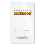 Professional minimalist modern plain  magnetisch visitekaartje (Voorkant Verticaal)