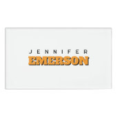 Professional minimalist modern plain  naambadge (Voorkant)