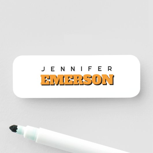 Professional minimalist modern plain naamplaatje (In situ)