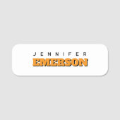 Professional minimalist modern plain naamplaatje (Voorkant)