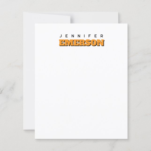 Professional minimalist modern plain name (Voorkant)