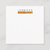 Professional minimalist modern plain name informatiekaartje (Voorkant)