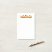 Professional minimalist modern plain name post-it® notes (Op bureau)