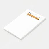 Professional minimalist modern plain name post-it® notes (Schuin)