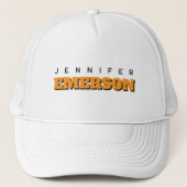 Professional minimalist modern plain name trucker pet (Voorkant)