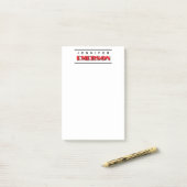 Professional minimalist modern plain  post-it® notes (Op bureau)