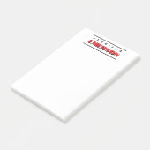Professional minimalist modern plain  post-it® notes (Schuin)