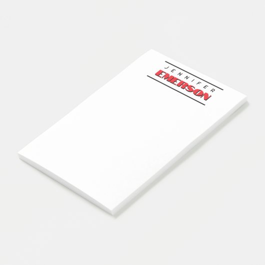 Professional minimalist modern plain  post-it® notes (Schuin)