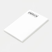 Professional minimalist modern plain  post-it® notes (Schuin)