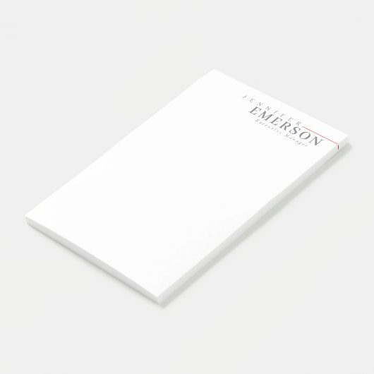 Professional minimalist modern plain post-it® notes (Schuin)