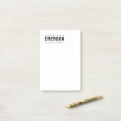 Professional minimalist modern plain  post-it® notes (Op bureau)
