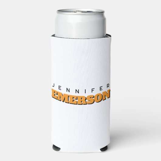 Professional minimalist modern plain  seltzer blikjeskoeler (Seltzer Voorkant)