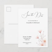 Professional Minimalist Modern Plain Simple Aankondigingskaart (Voorkant / Achterkant)