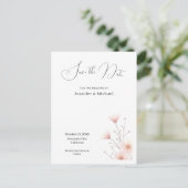 Professional Minimalist Modern Plain Simple Aankondigingskaart (Staand voorkant)