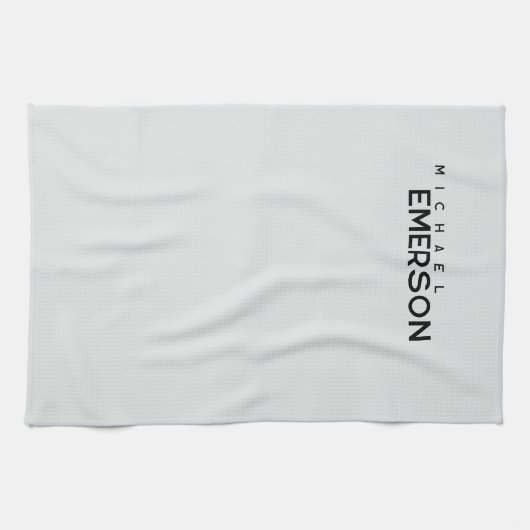 Professional minimalist modern plain  theedoek (Horizontaal)