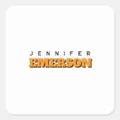 Professional minimalist modern plain  vierkante sticker (Voorkant)