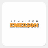 Professional minimalist modern plain  vierkante sticker (Voorkant)