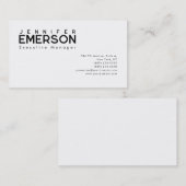 Professional minimalist modern plain  visitekaartje (Voorkant / Achterkant)